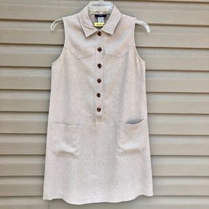 JSG Petities Sleeveless Oatmeal Dress 6P